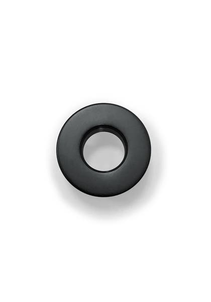 Överfyllnadsring tvättställ svart