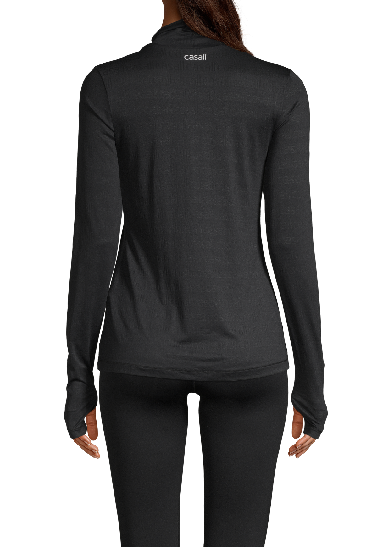 Logo Turtleneck – Black