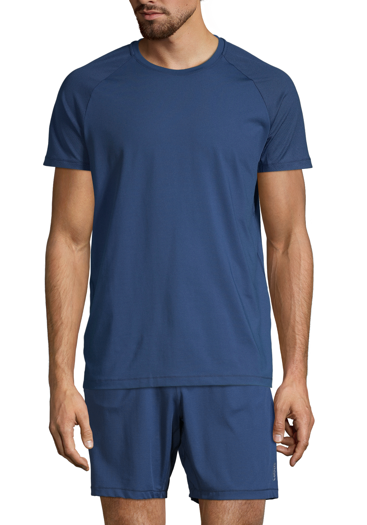 M Structured Tee – Intense Steady Blue
