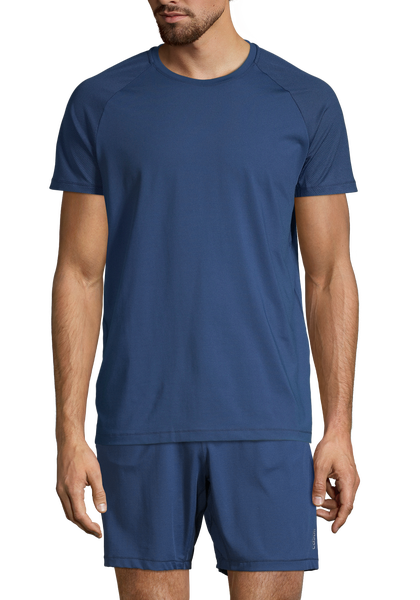 M Structured Tee – Intense Steady Blue