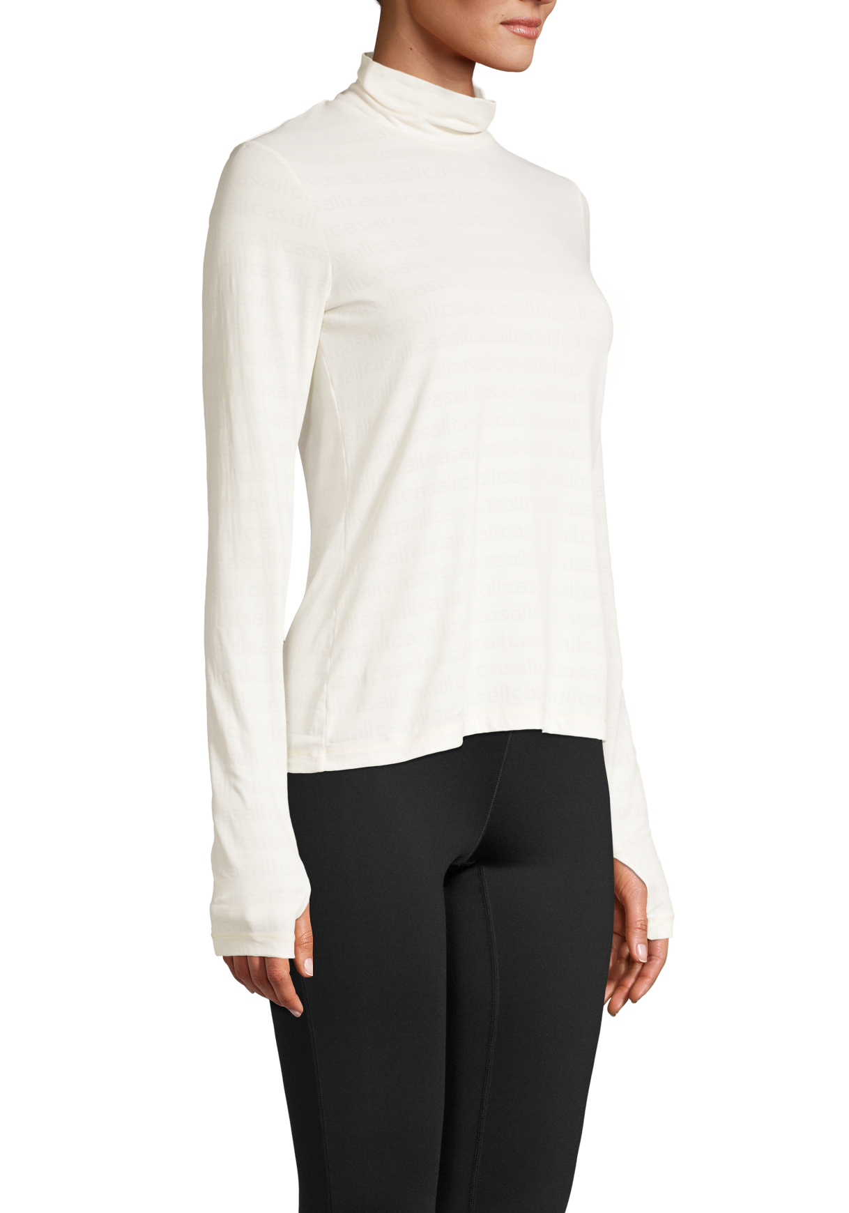 Logo Turtleneck – Active White