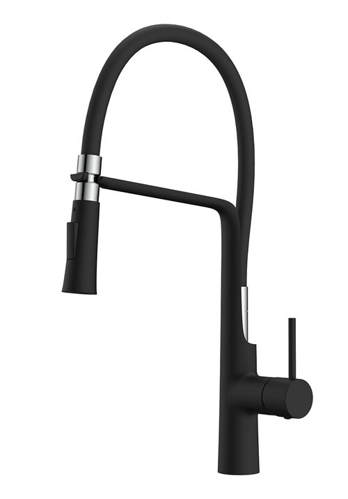 Kitchen faucet Verge black without dishwash valve