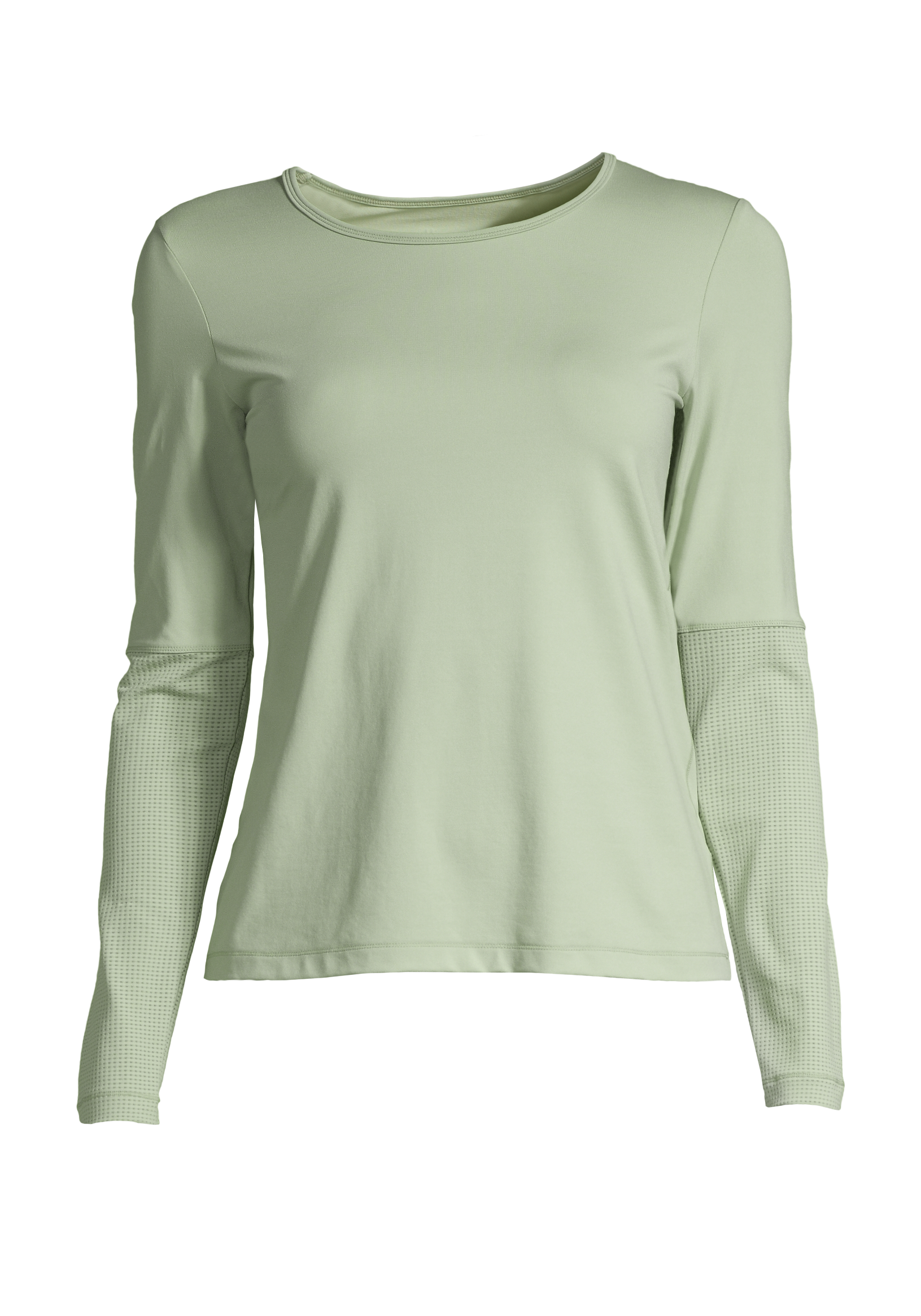 Essential Long Sleeve with Mesh Insert – Calming Green