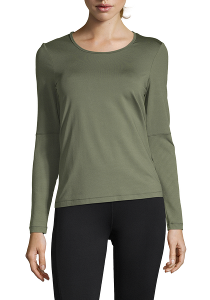 Essential Long Sleeve with Mesh Insert – Northern Blue