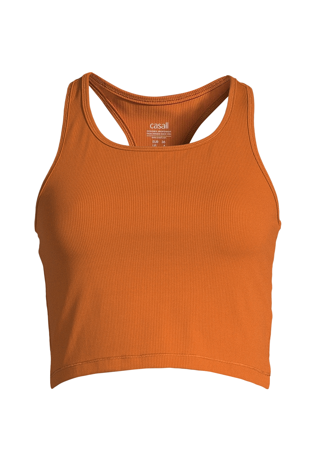 Crop Rib Racerback – Hazel Brown