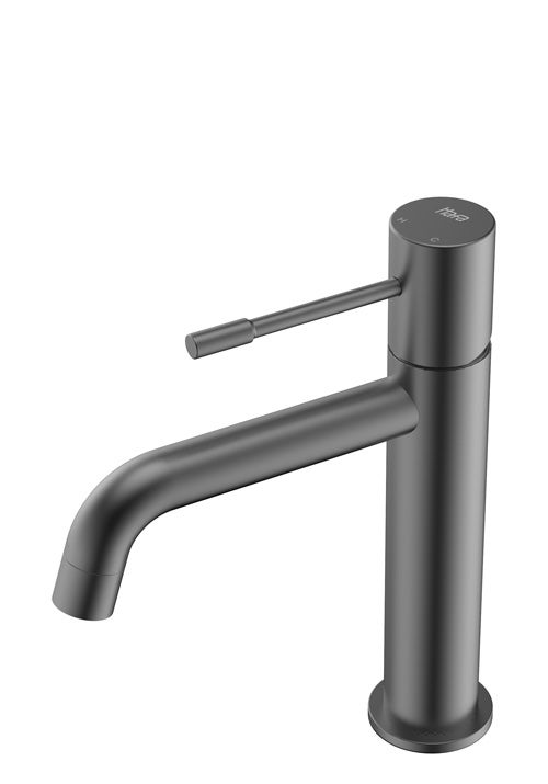 Basin mixer Fine low black/chrome