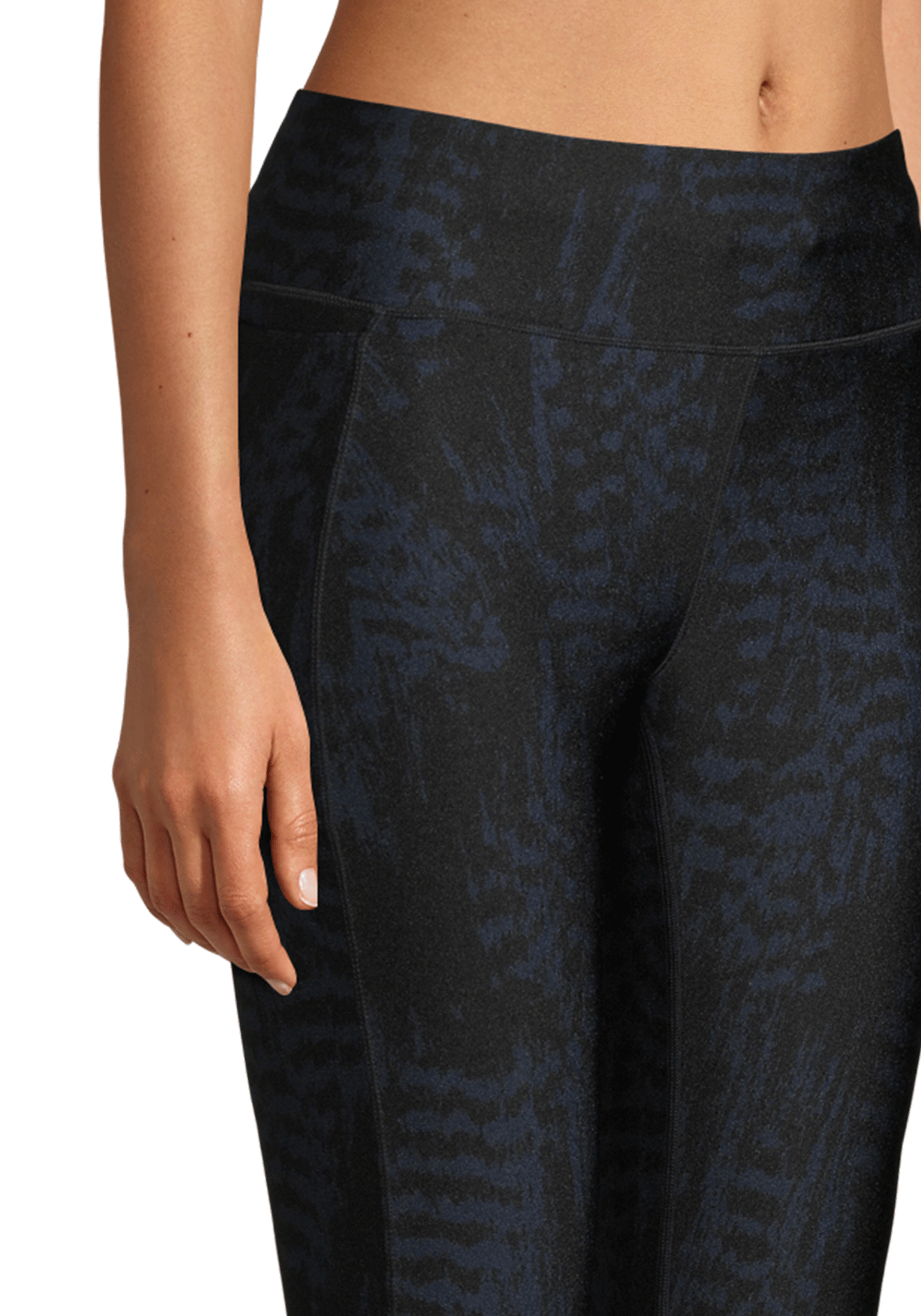 Iconic Printed 7/8 Tights – Black