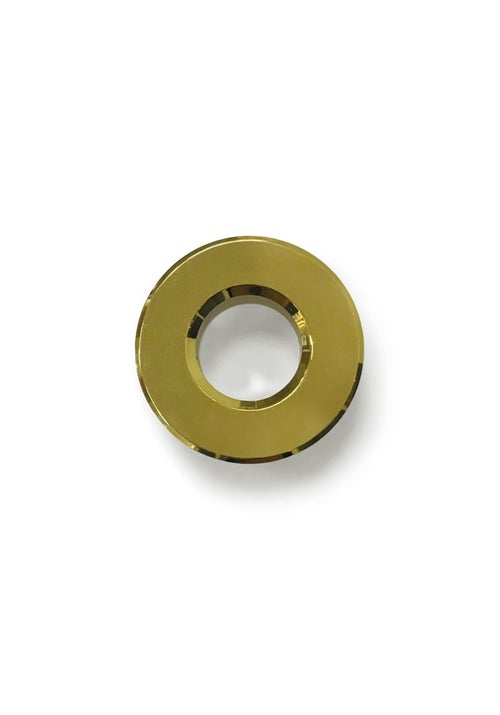 Overflow ring basin brass