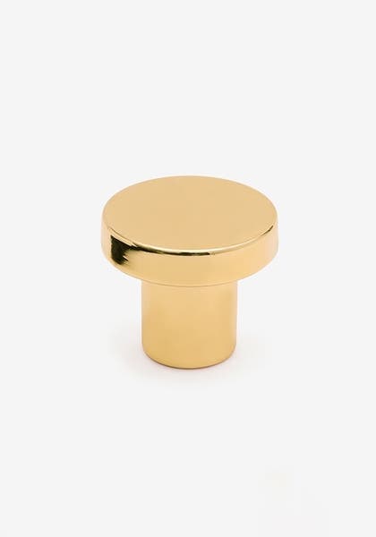 Dot knob brass