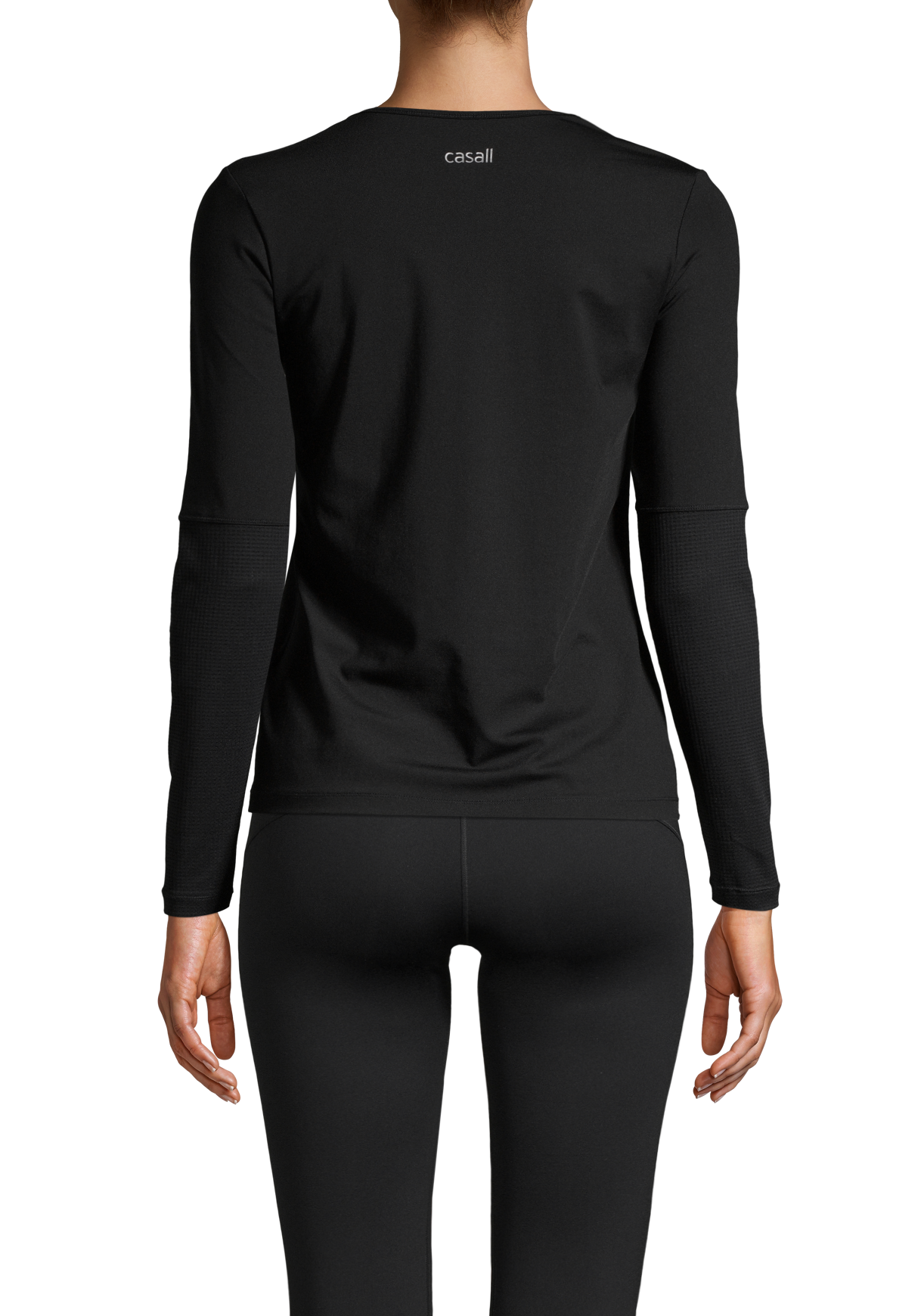 Essential Long Sleeve with Mesh Insert – Black